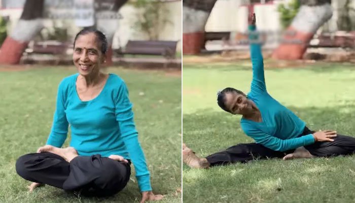 75-Year-Old Woman’s Yoga Routine Goes Viral