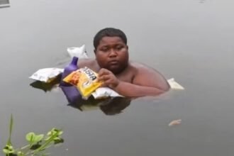 A 16-year-old boy reportedly spends time submerged in a pond because of severe skin discomfort.