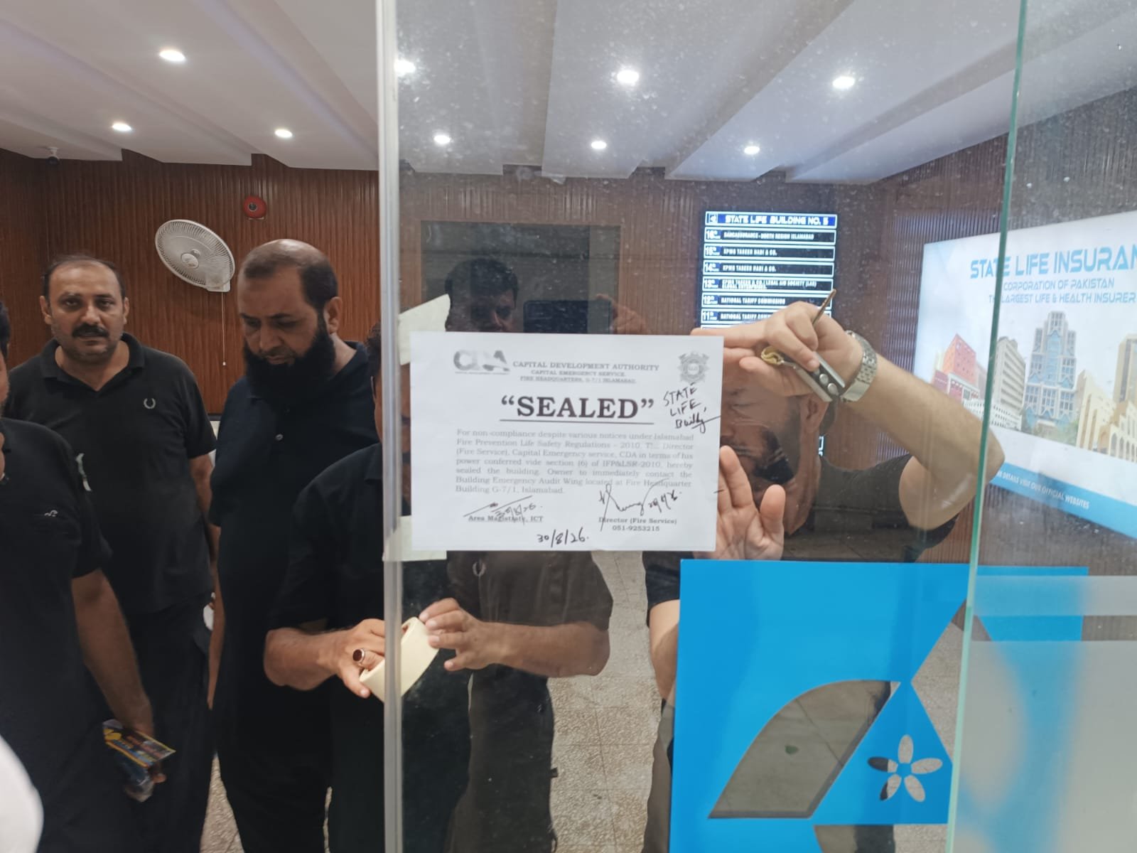CDA Seals Three Islamabad Buildings Over Fire Safety Violations
