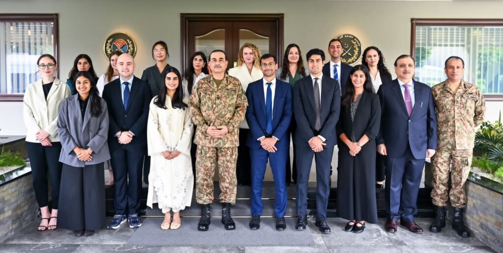Field Marshal meets Harvard Business School students during Pakistan visit