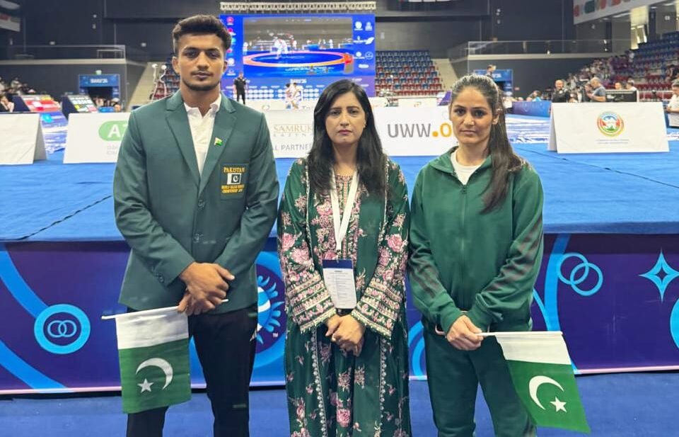 Pakistan wrestlers compete at Qazaq Kuresi World Championship in Baku