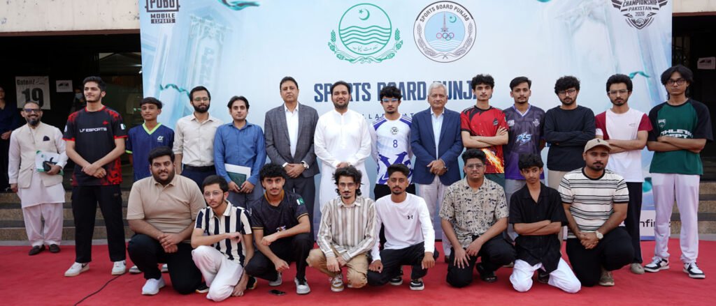 Punjab Plans Modern E-Sports Hub as 7,000 Players Join National Championship Punjab Sports Minister Malik Faisal Ayub Khokhar speaks at the E-Sports National Championship ceremony at Punjab Stadium in Lahore.