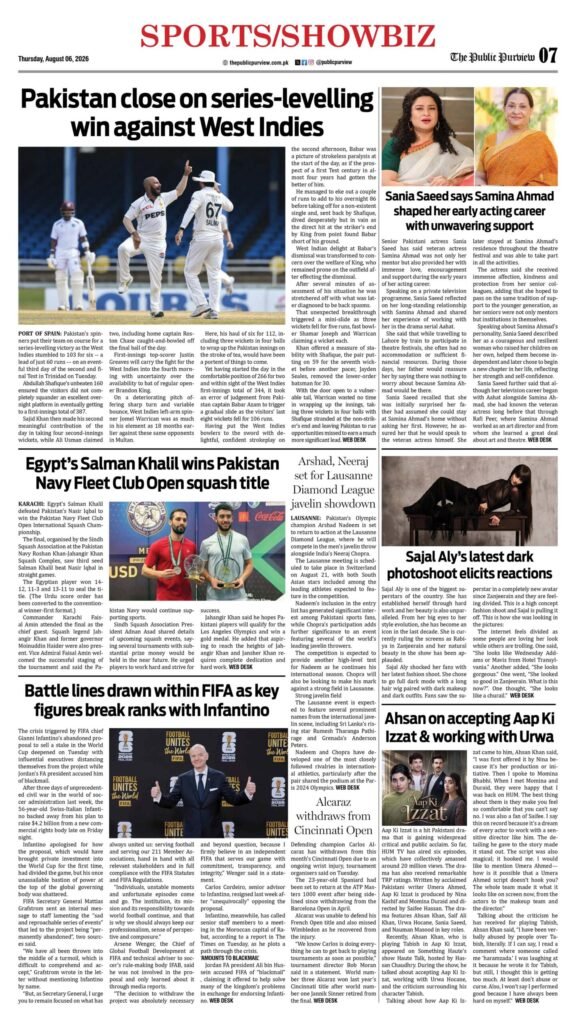 Sports/Showbiz 06-08-2026