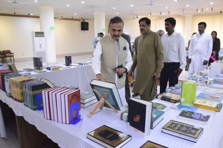 University of Gujrat hosts Seerat-un-Nabi PBUH book exhibition at Quaid-e-Azam Library featuring rare manuscripts and scholarly works