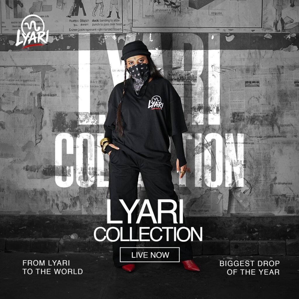 Models showcase Movement's LYARI streetwear collection inspired by Karachi's Lyari neighbourhood.