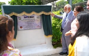 HEC Chairman Prof. Dr. Niaz Ahmad Akhtar inaugurates the Rs100 million solar power project at Fatima Jinnah Women University in Rawalpindi.
