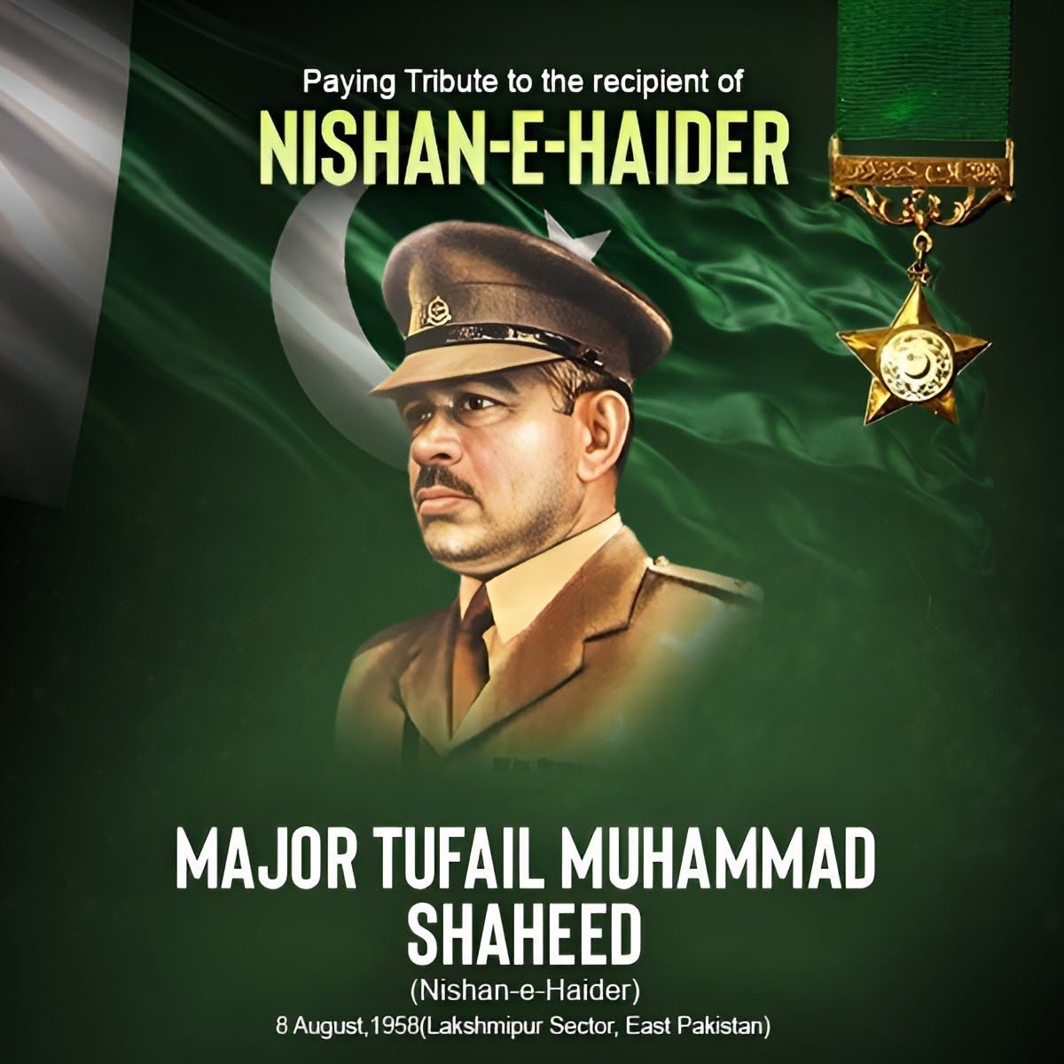 Pakistan Honours Major Tufail Muhammad Shaheed on 68th Martyrdom Anniversary
