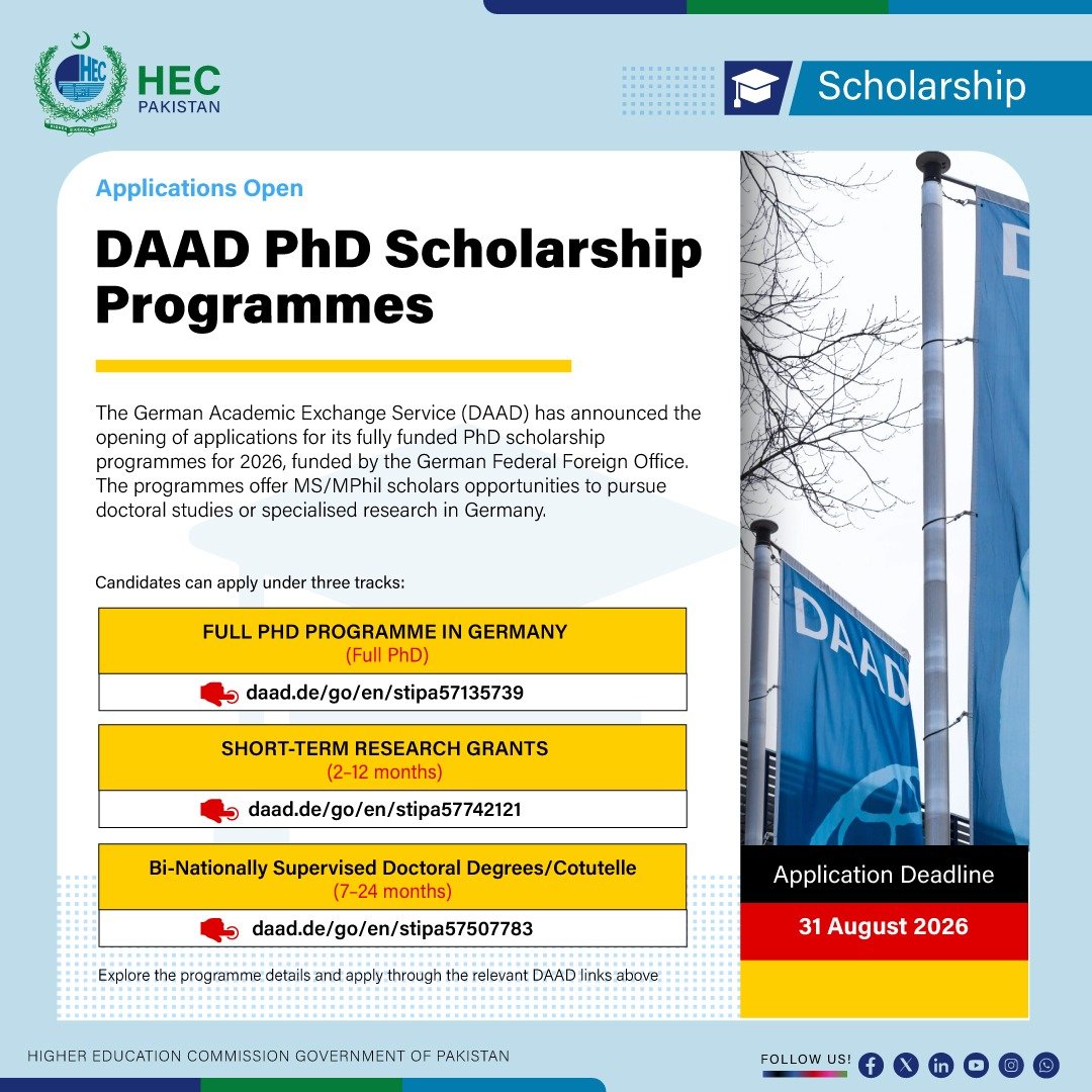 DAAD Research Grants 2027 Offer €1,400 Monthly