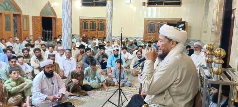 Eid Milad-un-Nabi gathering at Jamia Masjid Makki in Sarai Payin, Lower Dir.
