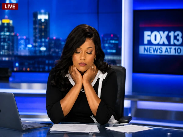 Anchor Falls Asleep Live on Air
