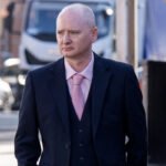 Former world snooker champion Graeme Dott arrives at court before receiving a seven-year prison sentence.