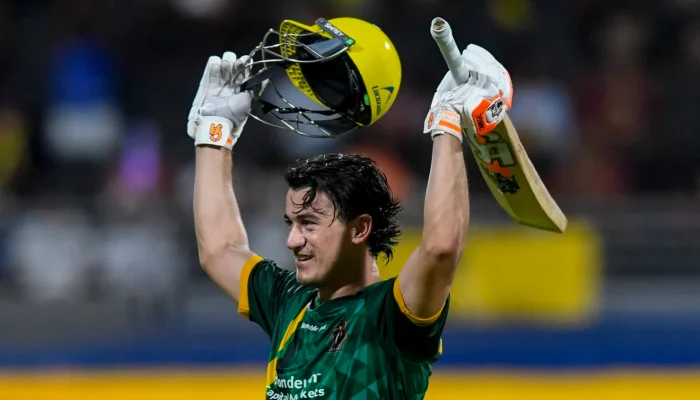 Maaz Sadaqat Makes History With Record Century in CPL Final