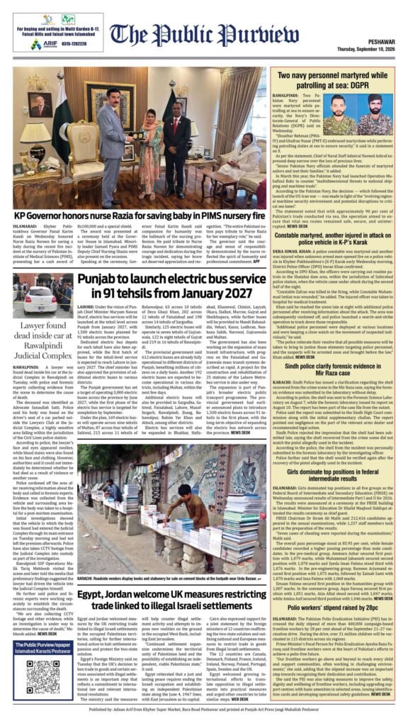 Back 10-09-2026 Peshawar