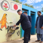 Japan-supported water and sanitation project provides six RO plants and 82 facilities in flood-affected villages of Matiari, Sindh.