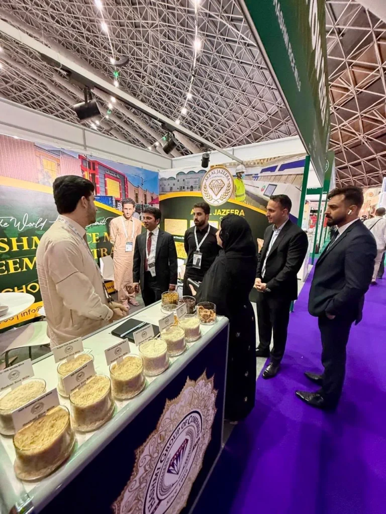 Pakistan's Consul General Syed Mustafa Rabbani inaugurates the Pakistan Pavilion featuring 30 Pakistani food companies at Saudi Food Show 2026 in Jeddah.