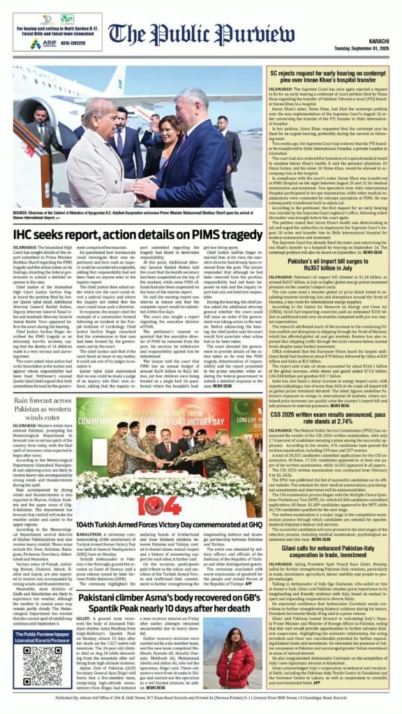 01-09-2026 Karachi