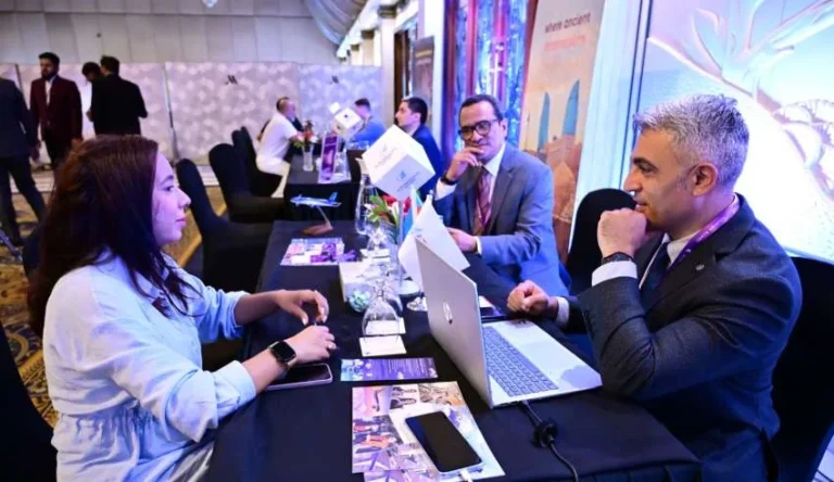 Azerbaijan Tourism Board representatives promote tourism opportunities to Pakistani travel industry professionals during roadshows in Pakistan.