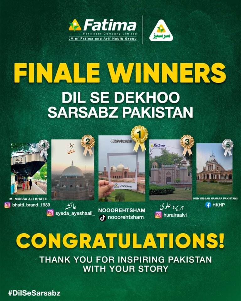 Sarsabz announces winners of Dil Se Dekho Sarsabz Pakistan campaign