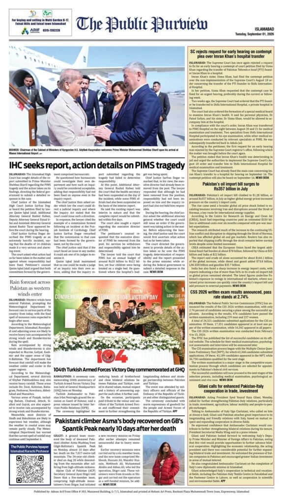 01-09-2026 Islamabad