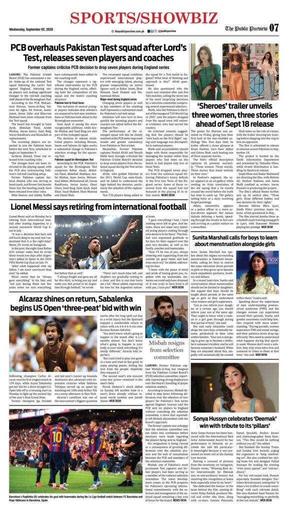 Sports/Showbiz 02-09-2026