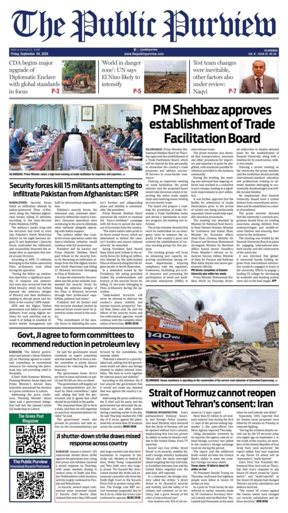 Front 04-09-2026 Islamabad
