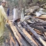 Two-Storey House Gutted by Fire in Shangla
