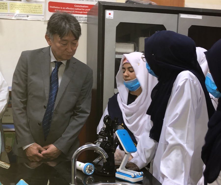 Japan Provides Science Lab Equipment to Secondary School in Khairpur