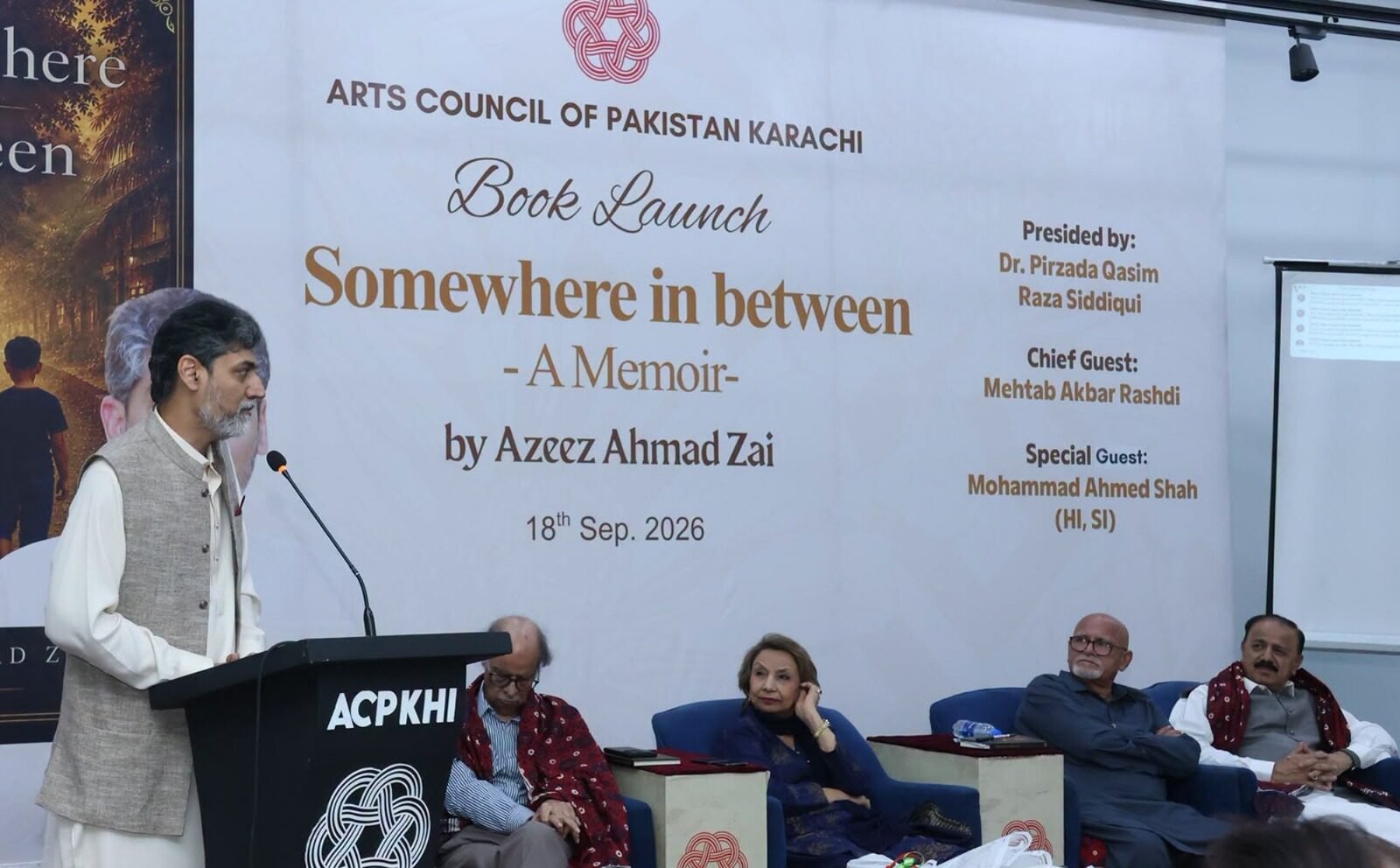 Aziz Ahmed Zai’s Memoir Launched at Arts Council Karachi