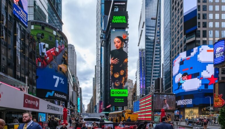 Daniya Kanwal Shines in New York’s Times Square