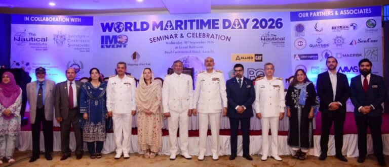 The Nautical Institute Pakistan Branch celebrates World Maritime Day 2026 in Karachi with maritime industry stakeholders.