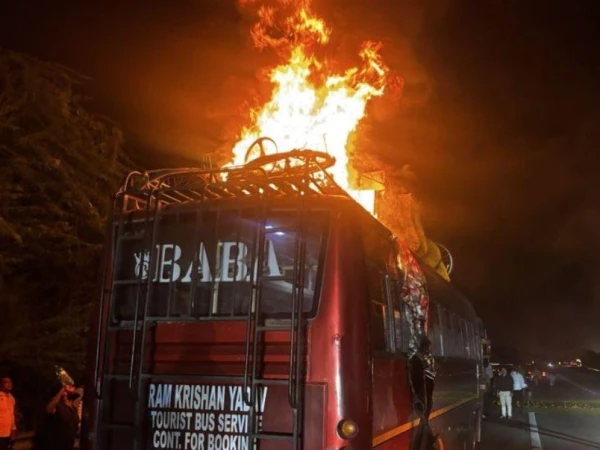 Greater Noida Bus Fire: 9 Killed as Sleeper Bus Catches Fire