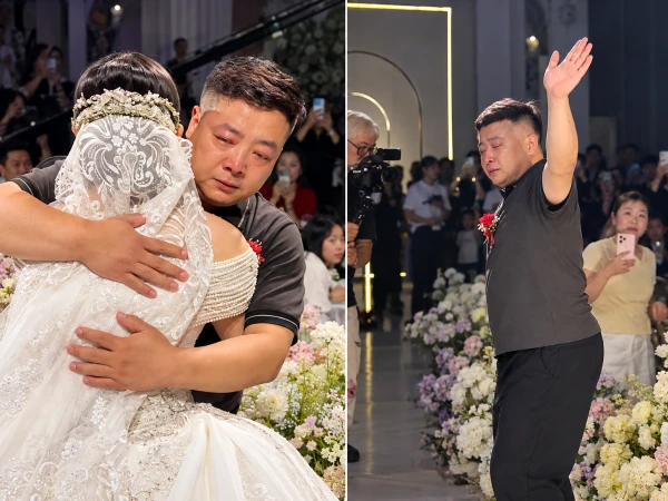 Father’s Surprise Wedding Arrival Leaves Bride in Tears