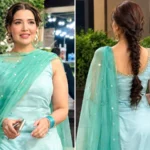 Hareem Farooq attends the Mango Jatt launch event in an apple-green outfit as her new look draws social media attention.