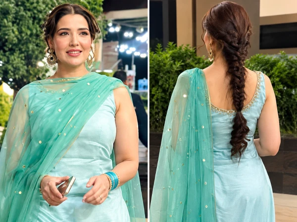 Hareem Farooq’s New Look Draws Social Media Attention During ‘Mango Jatt’ Promotions Hareem Farooq attends the Mango Jatt launch event in an apple-green outfit as her new look draws social media attention.