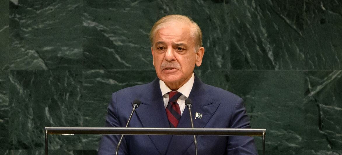 Prime Minister Shehbaz Sharif  Warns at UN Over Indus Waters