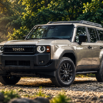 Toyota Land Cruiser SUV affected by a US recall involving approximately 106,000 vehicles from model years 2024 to 2027 over a potential fuel leak.