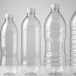 Bottled water, juices and soft drinks in PET plastic bottles at a retail shop in Islamabad amid confusion over single-use plastic restrictions.