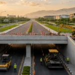 Interior Minister Mohsin Naqvi visits Kashmir Chowk underpass construction site in Islamabad and announces its opening within 10 days.
