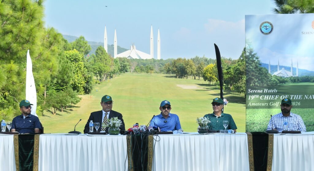 Opening ceremony of the 19th Chief of the Naval Staff Amateur Golf Cup 2026 at Margalla Greens Golf Club, Islamabad, on October 21.