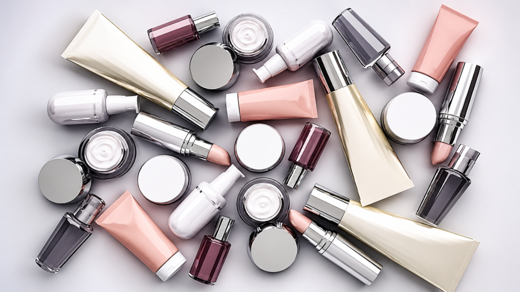 Cosmetics products displayed in Pakistan as a Senate committee reviews the Pakistan General Cosmetics Bill 2026 to address smuggling and industry regulation.