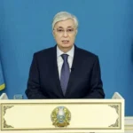 Kazakhstan President Kassym-Jomart Tokayev delivers his State of the Nation Address in Astana on October 28, 2026.