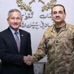 Singapore Foreign Minister Dr Vivian Balakrishnan meets Field Marshal Asim Munir at GHQ Rawalpindi on October 30, 2026, to discuss regional security.