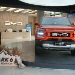BYD Shark 6 Outback Orange anniversary edition unveiled in Pakistan at the Pakistan Auto Show 2026 in Lahore.