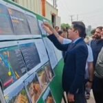 CDA Chairman Sohail Ashraf inspects construction progress at Kashmir Chowk Underpass in Islamabad, where 51 percent of work has been completed.