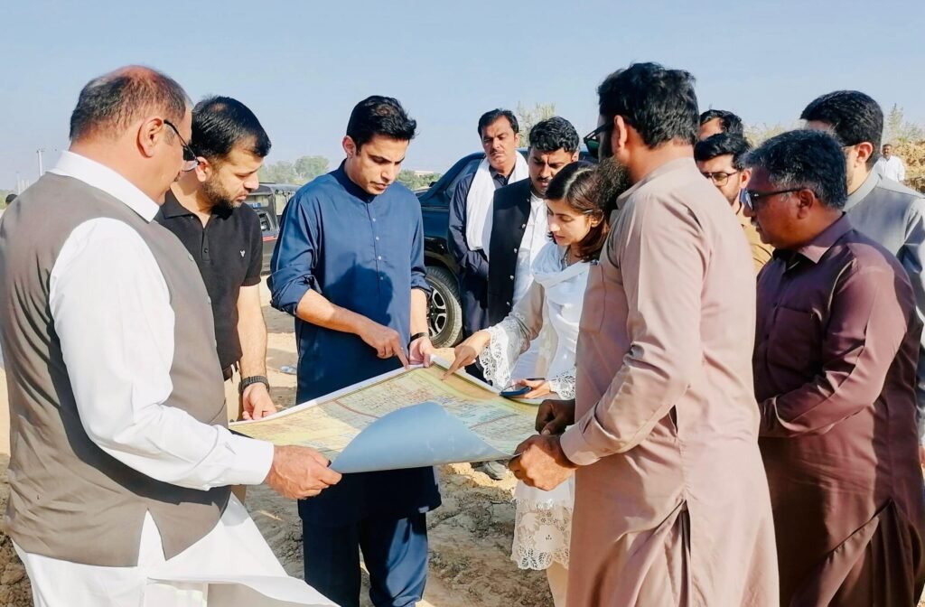 CDA Chairman Sohail Ashraf reviews ongoing development work in Islamabad’s Sector E-12 following the recovery of 1,135 kanals of state land.