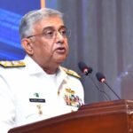 Chief of Naval Staff Admiral Naveed Ashraf attends the fifth International Maritime Symposium at Bahria University Islamabad, discussing maritime security and regional cooperation.