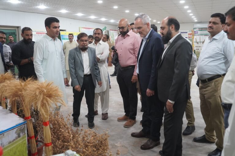 CIMMYT provides laboratory equipment and farm machinery to Pakistani agricultural research institutes to strengthen wheat breeding and climate-resilient crop research.