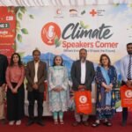 Pakistan Red Crescent Society officials and German Red Cross representatives attend a pre-COP31 climate action event in Islamabad.