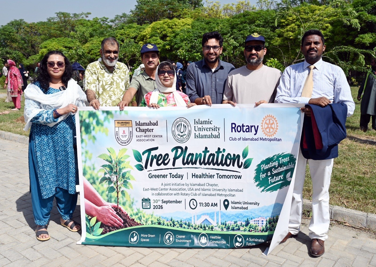 EWCA, IIUI Launch Tree Plantation Drive in Islamabad