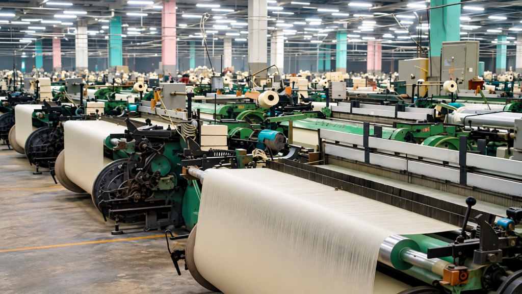 FBR orders surveillance cameras in textile spinning units Textile spinning machinery at a factory in Pakistan as FBR mandates video surveillance cameras for fibre processing by November 15, 2026.